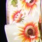The Ribbon People Ivory and Yellow Sunflower Meadow Print Wired Craft Ribbon 4&#x22; x 20 Yards